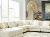 Lindyn Ivory 6-Piece Left-Arm Facing Sectional With Chaise