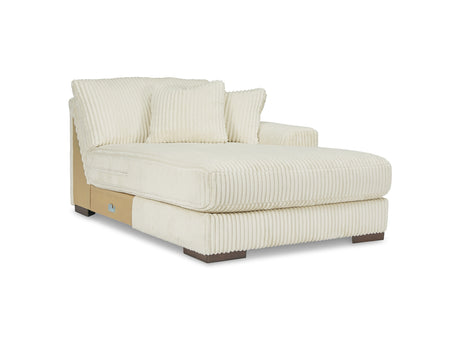 Lindyn Ivory 6-Piece Right-Arm Facing Sectional With Chaise And Ottoman