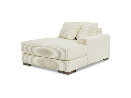 Lindyn Ivory 6-Piece Right-Arm Facing Sectional With Chaise And Ottoman