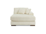 Lindyn Ivory 6-Piece Right-Arm Facing Sectional With Chaise And Ottoman