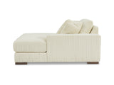 Lindyn Ivory 6-Piece Right-Arm Facing Sectional With Chaise And Ottoman
