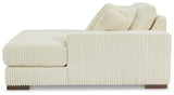 Lindyn Ivory Right-Arm Facing Corner Chaise