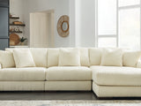 Lindyn Ivory 3-Piece Right-Arm Facing Sectional With Chaise