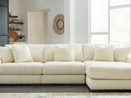 Lindyn Ivory 3-Piece Right-Arm Facing Sectional With Chaise