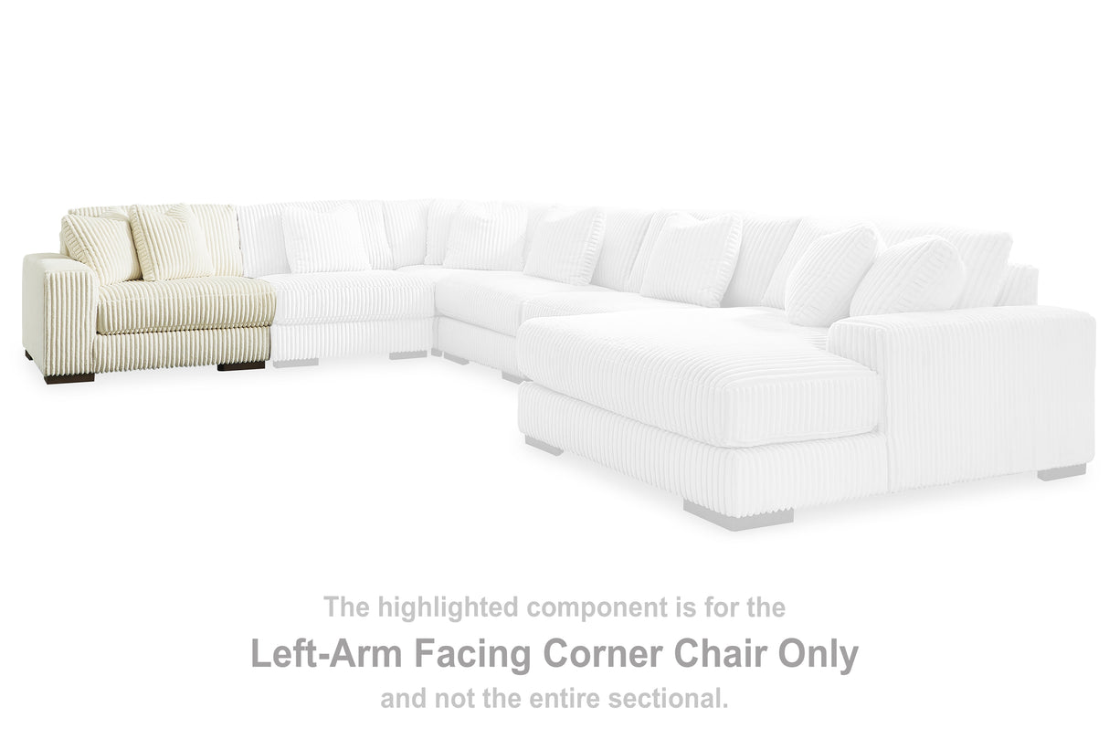 Lindyn Ivory Left-Arm Facing Corner Chair