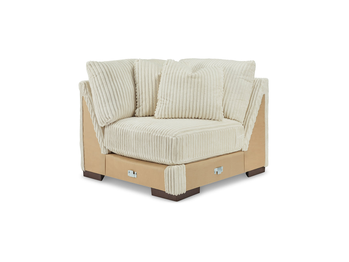 Lindyn Ivory 6-Piece Right-Arm Facing Sectional With Chaise And Ottoman