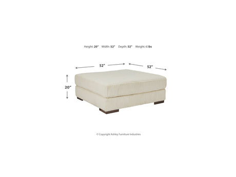 Lindyn Ivory 6-Piece Right-Arm Facing Sectional With Chaise And Ottoman