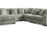 Lindyn Fog 5-Piece Left-Arm Facing Sectional With Chaise