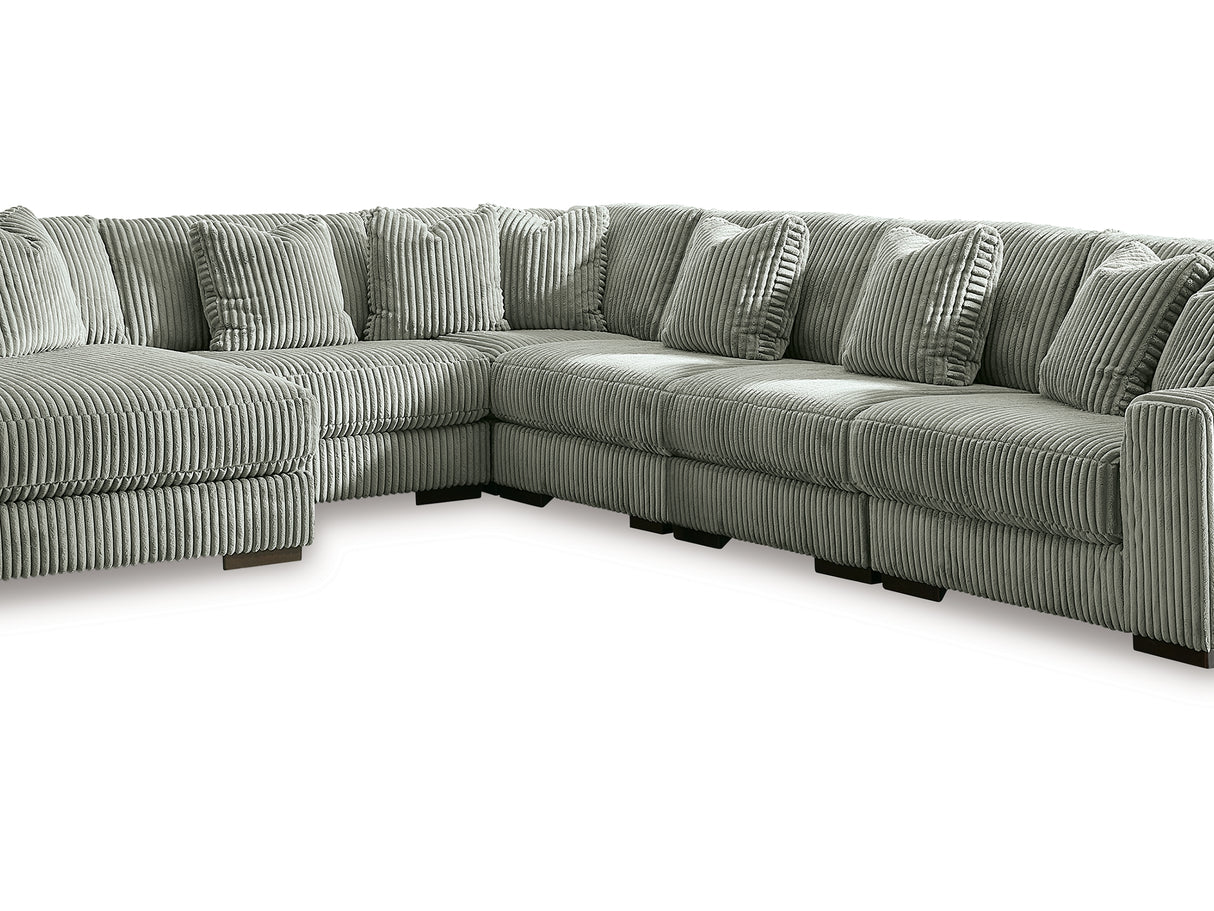 Lindyn Fog 6-Piece Left-Arm Facing Sectional With Chaise