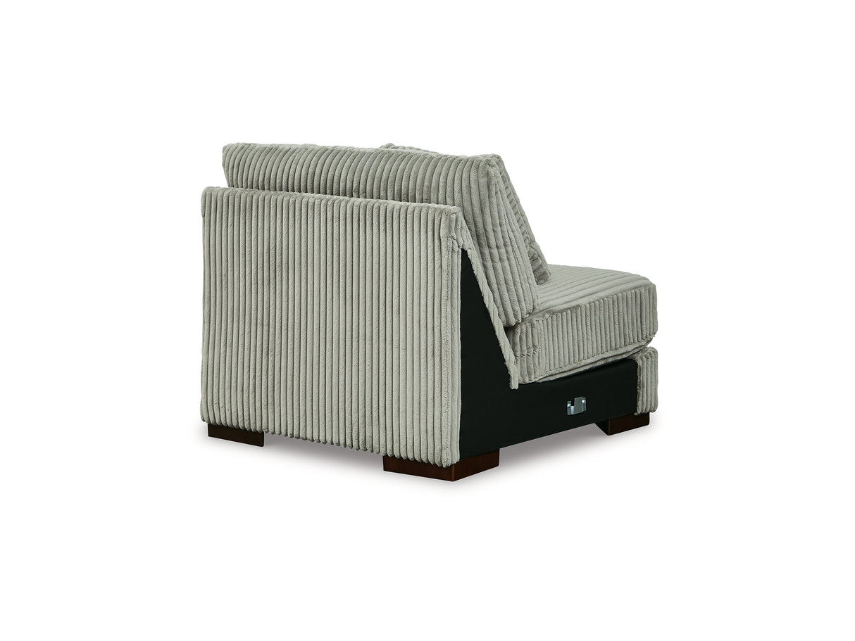 Lindyn Fog 4-Piece Sectional And Ottoman