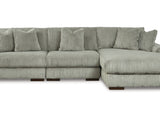 Lindyn Fog 3-Piece Right-Arm Facing Sectional With Chaise