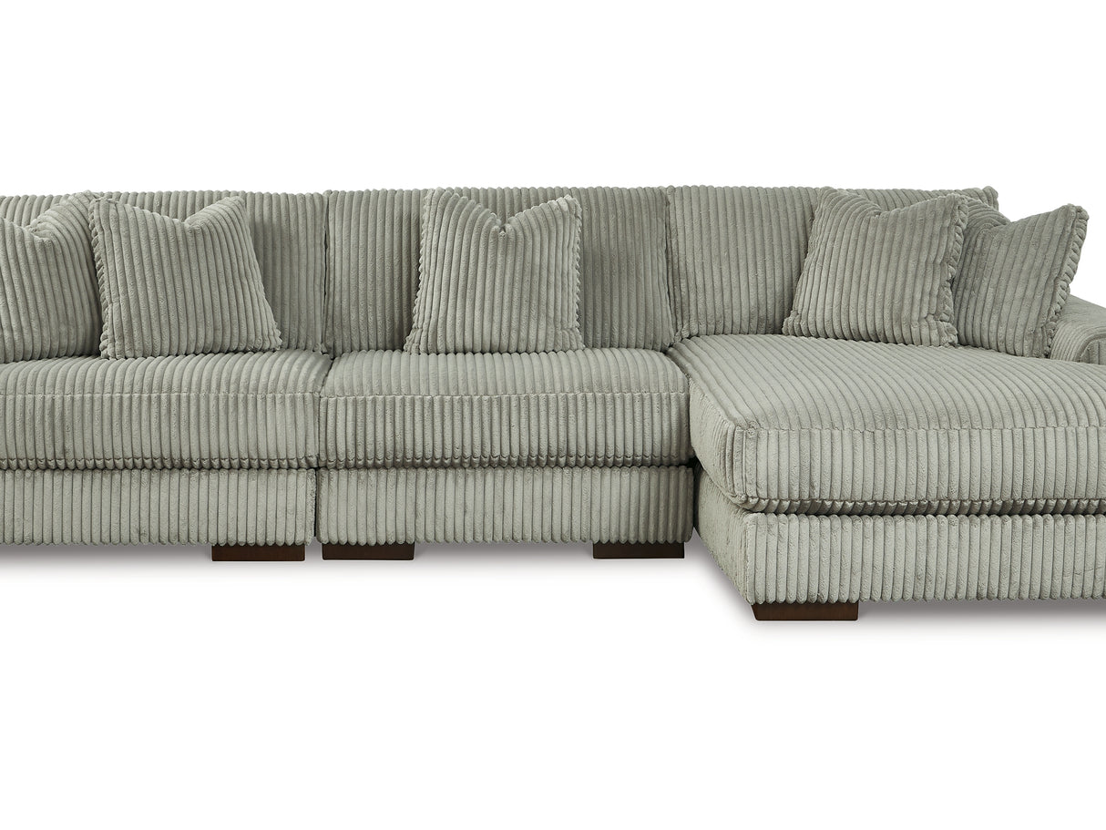 Lindyn Fog 3-Piece Right-Arm Facing Sectional And Chair