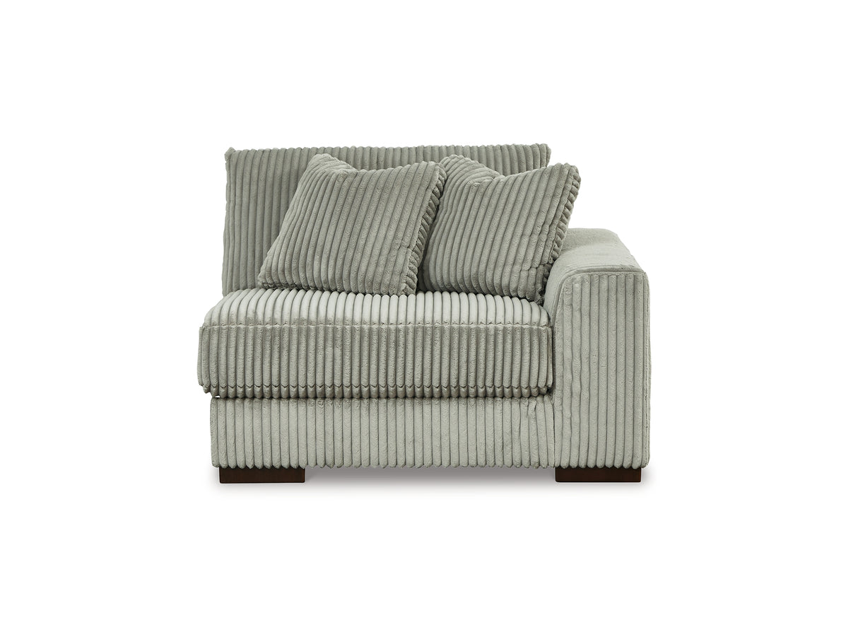 Lindyn Fog 4-Piece Sectional And Ottoman