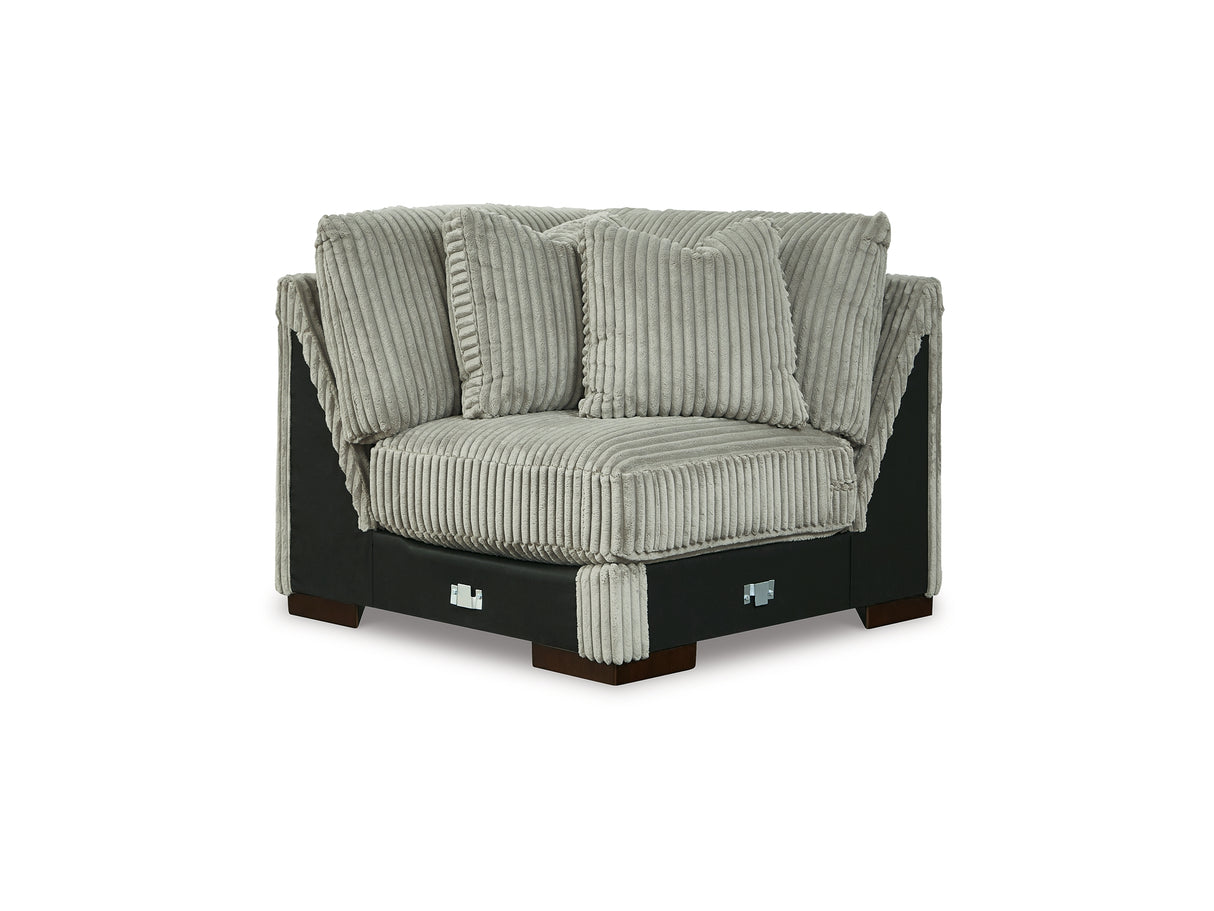 Lindyn Fog 4-Piece Sectional And Ottoman