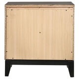 Watson 2-Drawer Nightstand Grey Oak And Black