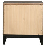 Watson 2-Drawer Nightstand Grey Oak And Black