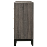 Watson 6-Drawer Dresser Grey Oak And Black