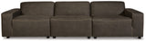 Allena Gunmetal 3-Piece Sectional Sofa