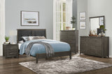 Edina Dark Gray California King Bed