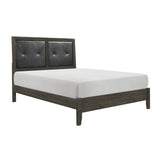 Edina Dark Gray Queen Bed