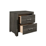 Edina Dark Gray Nightstand