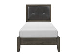 Edina Dark Gray Twin Bed
