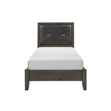 Edina Dark Gray Twin Bed