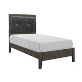 Edina Dark Gray Twin Bed