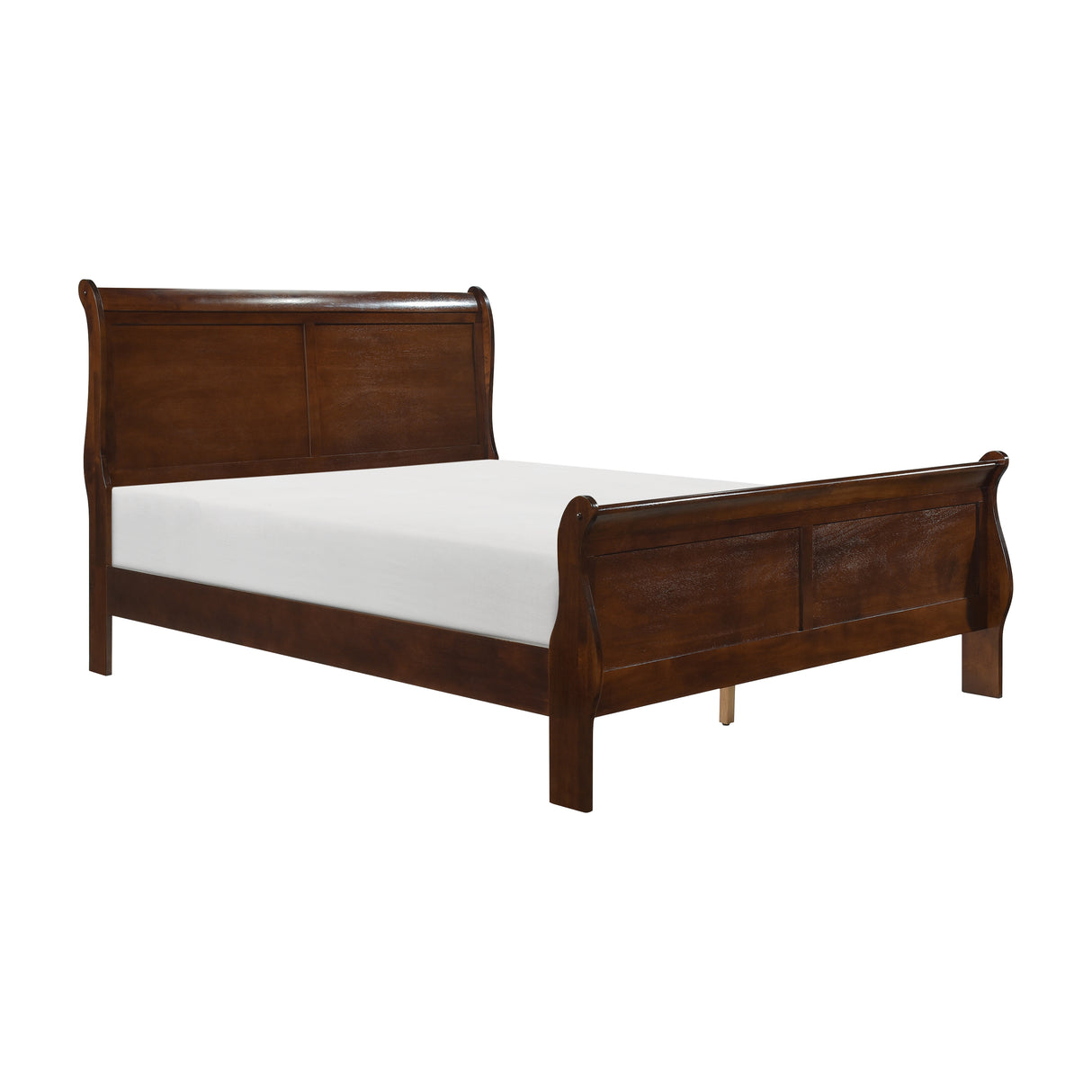 Mayville Brown Cherry Queen Bed