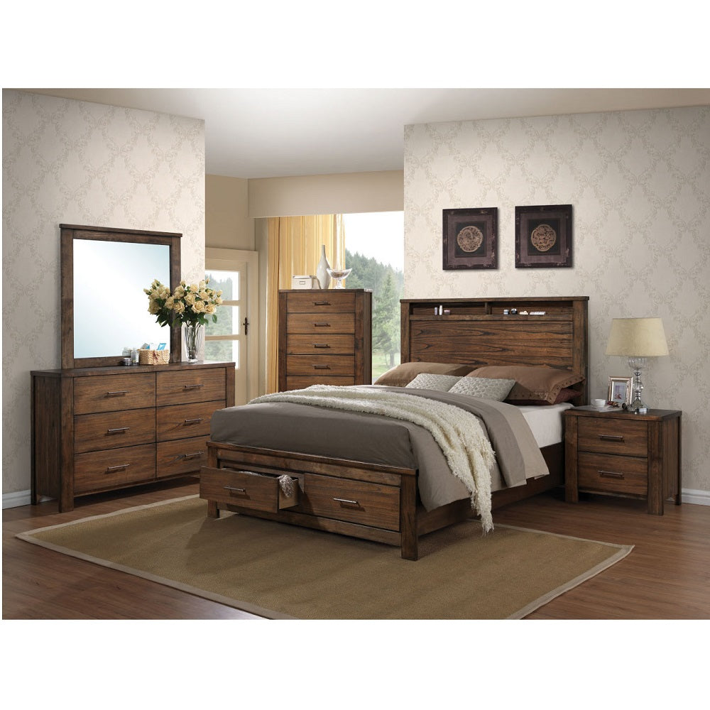Merrilee Oak Finish Nightstand