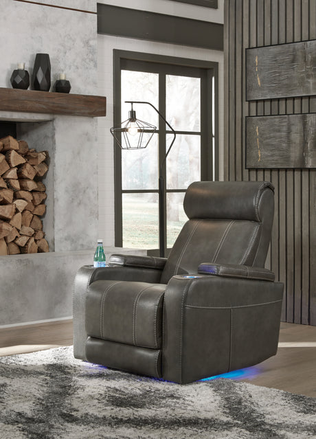 Screen Graphite Time Power Recliner