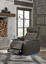 Screen Graphite Time Power Recliner