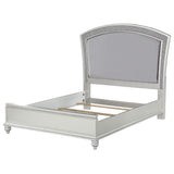Maverick Fabric & Platinum Finish California King Bed