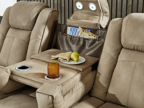 Next-Gen Durapella Sand Power Reclining Sofa And Loveseat