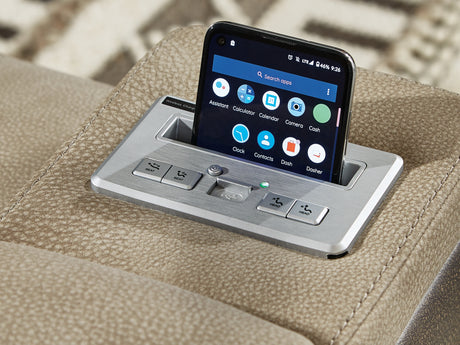 Next-Gen Durapella Sand Power Reclining Sofa And Loveseat