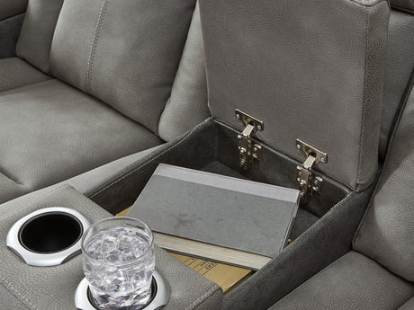 Next-Gen Durapella Slate Power Reclining Sofa And Loveseat