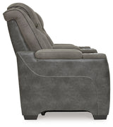 Next-Gen Slate Durapella Power Reclining Loveseat With Console