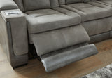 Next-Gen Slate Durapella Power Reclining Loveseat With Console