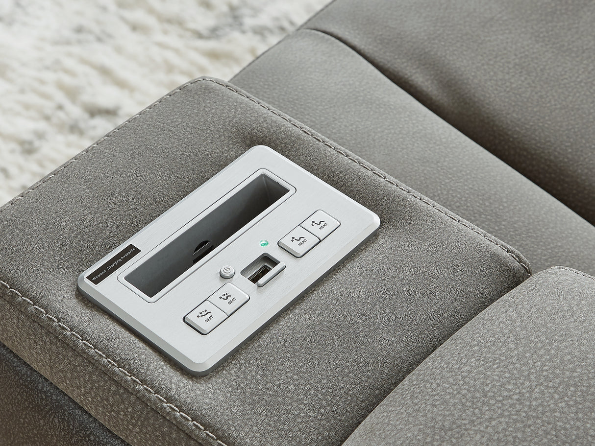 Next-Gen Durapella Slate Power Reclining Sofa, Loveseat And Recliner