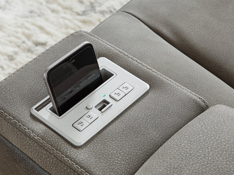 Next-Gen Durapella Slate Power Reclining Sofa And Loveseat