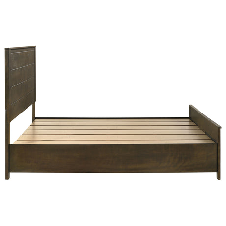 Woodmont Rustic Golden Brown Eastern King Storage Bed