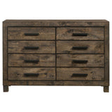 Woodmont 8-Drawer Dresser Rustic Golden Brown