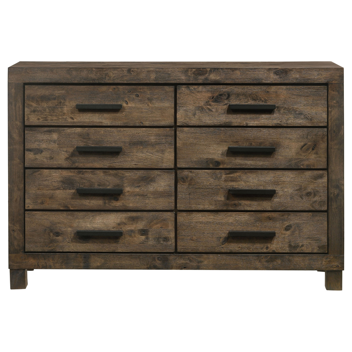 Woodmont 8-Drawer Dresser Rustic Golden Brown