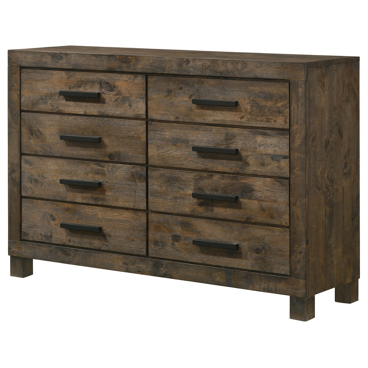 Woodmont 8-Drawer Dresser Rustic Golden Brown