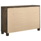 Woodmont 8-Drawer Dresser Rustic Golden Brown