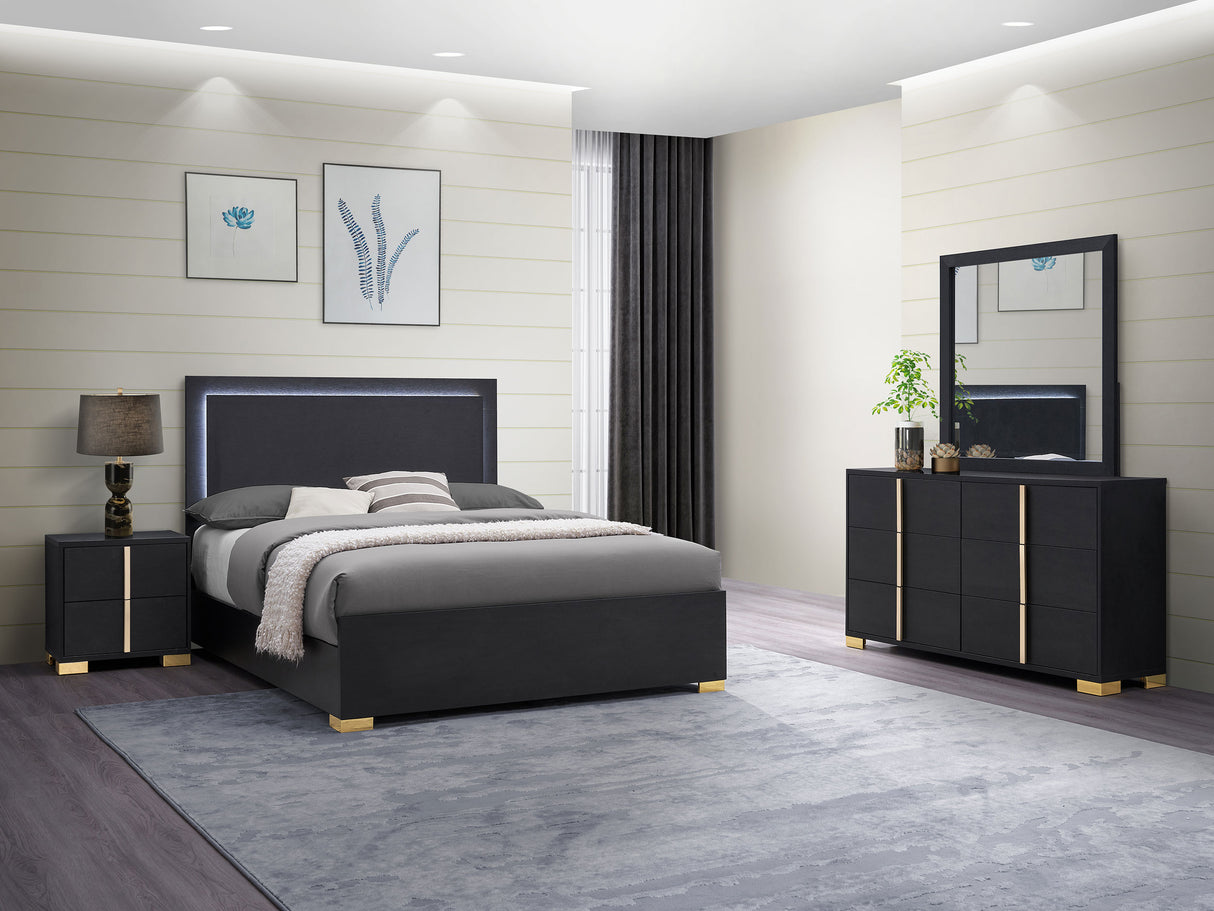 Marceline Black 4-Piece Full Bedroom Set