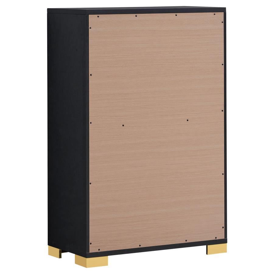 Marceline Black 5-Piece Eastern King Bedroom Set