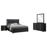 Marceline Black 4-Piece Queen Bedroom Set