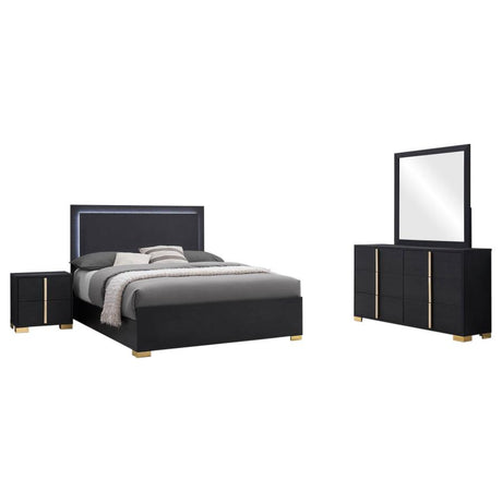 Marceline Black 4-Piece Queen Bedroom Set