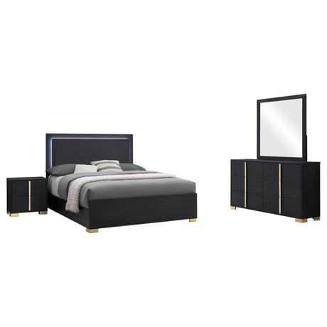 Marceline Black 4-Piece Queen Bedroom Set